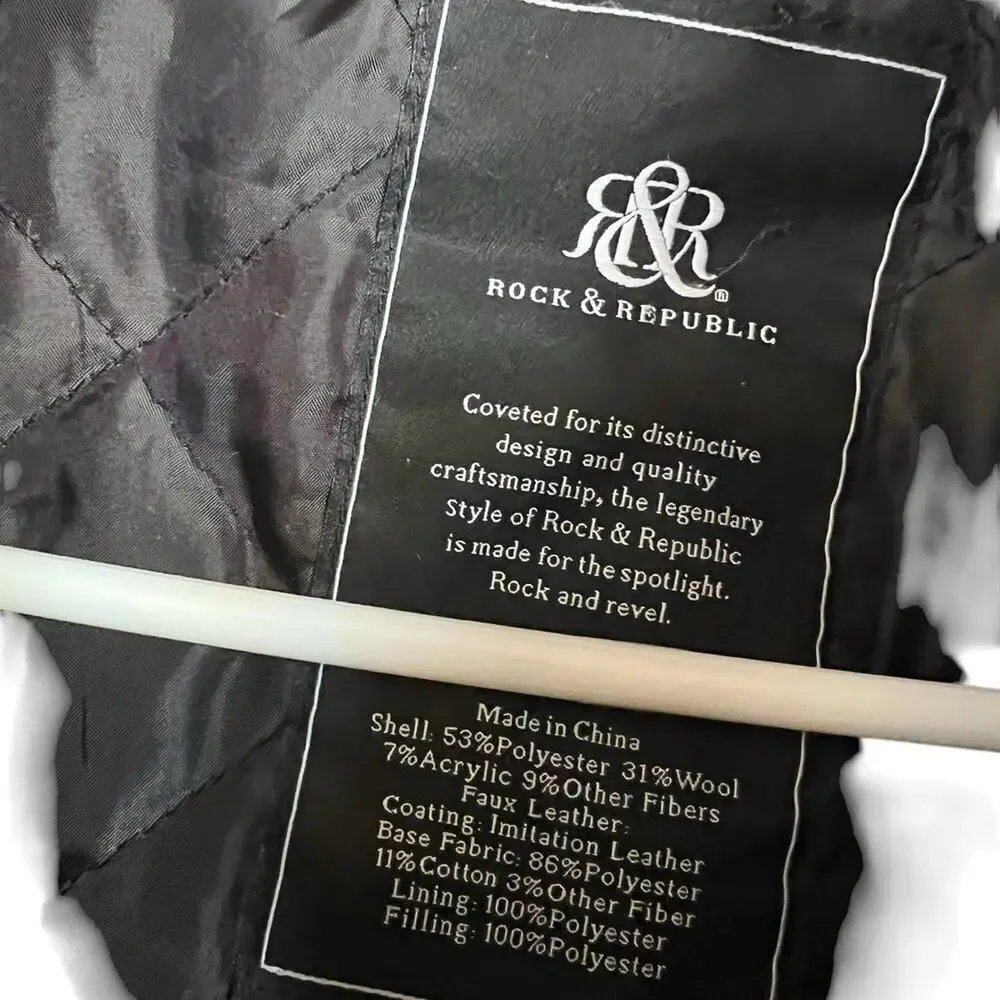 Rock & Republic men’s coat XXL. Wool blend